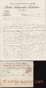 84165 - 1912 firemní obálka a dopisní papír s hlavičkou, Severo