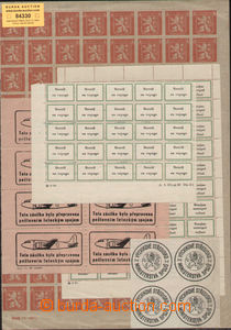 84330 - 1938-60 comp. 5 pcs of various post stickers, 2x German : Od