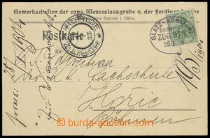 84334 - 1904 GERMANY  firemní lístek vyfr. zn. Germania 5Pf, razí