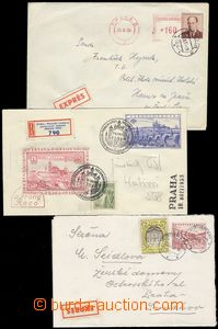 84712 - 1955-58 CZA1 sent as express, uprated. stamp. Pof.892, CDS P