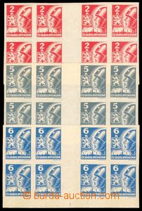 84743 - 1945 Pof.354-356Mv(4), Košické, vodorovné meziarší dvoj
