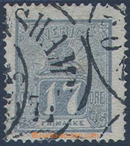 84765 - 1866 Mi.15b  Malý lev 17Ö, značka Rieger, pěkná kvalita