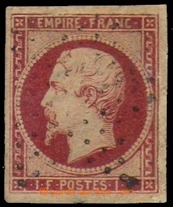 84769 - 1853 Mi.17a, Napoleon III., značka Rieger, pěkný střih, 