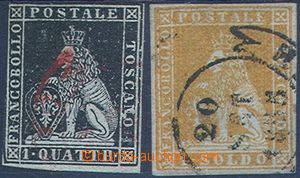 84776 - 1851-55 stamps Mi.1,2, No.1 irregular margins, No.2 thin pla