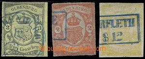 84781 - 1959-61 comp. 3 pcs of stamps, Mi.8 + 13 + 14  Oldenburský 