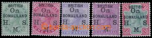 84833 - 1903 služební přetiskové známky Yv.1-5 (Mi.1-5), různ
