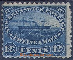84836 - 1860 Mi.8; Yv.8, Steamship Washington, signs of age, right s