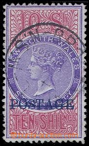 84845 - 1885 mI.59B; Yv.58, Královna Viktorie, přetisk modrý, cel