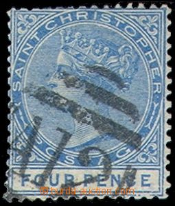 84856 - 1882 Mi.8; Yv.13, Queen Victoria, overlapping numeral cancel