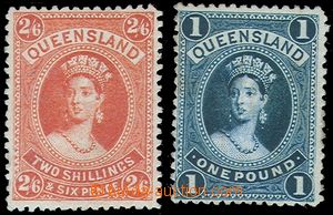 84876 - 1886 Mi.64, 67, sestava 2ks známek Královna Viktorie, 1x n