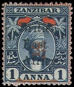 84889 - 1897 Yv.90 (Mi.79) přetisk na známce Zanzibaru + změna ho