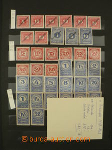 84895 - 1919-20 AUSTRIA  sestava známek, Doplatní a lokální vyd