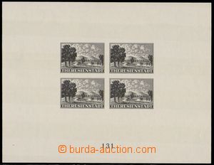 84918 - 1943 Pof.PrA1b, promotional miniature sheet for Red Cross in