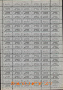 84923 - 1931 complete 100-stamps sheet postal air-mail labels, varie