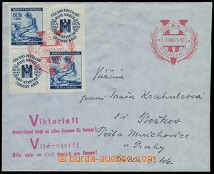 84933 - 1941 dopis zaslaný 5.8.41 z Prahy do Božkova, vyfr. zn. Po