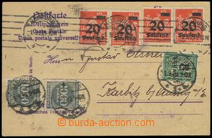 85042 - 1923 GERMANY  dopisnice vyfr. zn. Mi.273 2x, 280 4x a zn. Mi