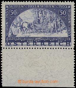 85131 - 1933 Mi.556A, Výstava WIPA, žilkovaný papír, s dolním o