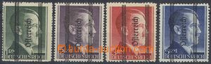 85140 - 1945 Mi.693 II. - 696 II., známka Hitler s přetiskem Öste