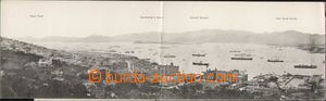 85144 - 1918 ČÍNA / HONG KONG - přístav, 4-dílné panaroma, nep