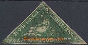 85160 - 1859 Mi.4 I yb, 1Sh tmavě zelená, bílý papír, hezký st