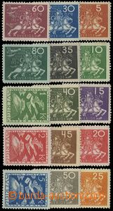 85172 - 1924 Mi.159-173, Congress UPU, popular set, c.v.. 750€