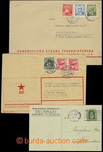 85208 - 1926-46 KOMUNISTICKÁ PROPAGANDA  firemní lístek s natišt