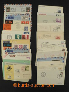85256 - 1948-75 AEROPHILATELY  collection of ca. 150 pcs of letters,