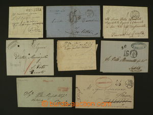 85263 - 1606-1874 ITALY / Pre-philatelic letters  comp. 9 pcs of let