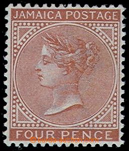 85313 - 1883 Mi.18, Queen Victoria 4P brown-red, catalogue value for