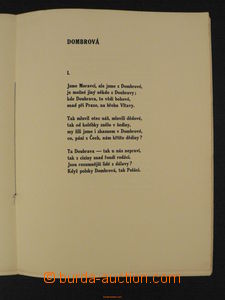 85370 - 1937 BIBLIOPHILE EDITION Peter Bezruč: Dombrová, issued Ku