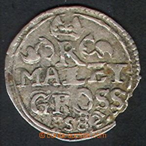 85387 - 1582 Malý groš, Rudolf II. 1582, Kutná Hora , Ag, 1/1