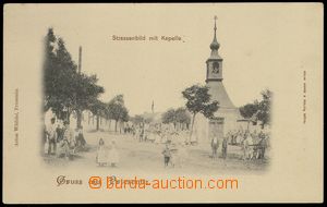 85455 - 1900 PŘÍZŘENICE (Priesenitz) - náves, kaple, lidé, vyda