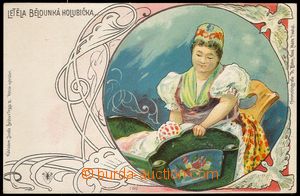 85721 - 1903 Josef Šváb č. 612, barevná litografie, ukolébavka,