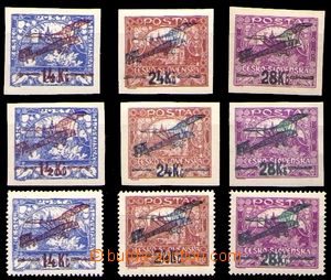 85798 - 1920 Pof.L1-L3,  L1A + L2A + L3B, comp. of stamps the first 