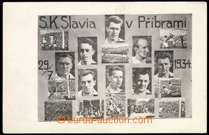 85937 - 1934 FOTBAL, SK Slavia Praha v Příbrami, 29.7.1937, tablo,