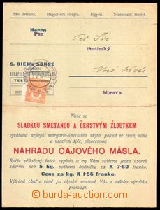 86018 - 1914 HUNGARY  4-dílný firemní lístek s natištěnou bare