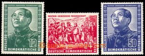 86054 - 1953 Mi.286-288, Německo-čínské přátelství, kompletn