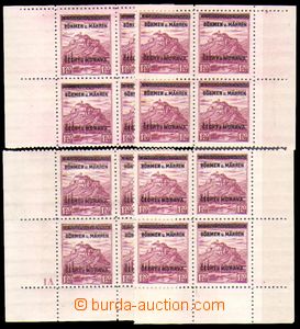 86072 - 1939 Pof.11, Mukachevo 1,20CZK, comp. 4 pcs of bloks of four