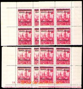 86073 - 1939 Pof.12, Banská Bystrica 1,50CZK, comp. 4 pcs of bloks 