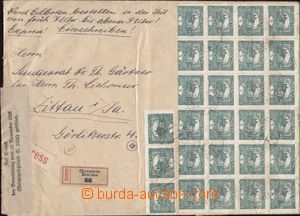 86196 - 1920 těžší R+Ex-dopis formátu A4 zaslaný do Německa v