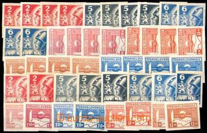 86200 - 1945 Pof.353-359, Košice-issue, set of all types (7x 4 pcs 