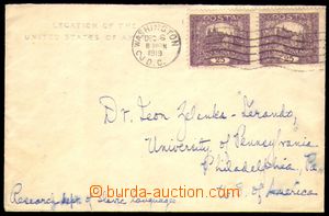 86250 - 1919 CONSULAR MAIL  oldest known mailing from our territory 