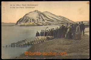 86307 - 1912 SVALBARD - lidé, skelet velryby, adresováno na Moravu