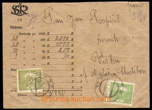 86372 - 1920 money letter for 3230K sent in/at printed matter envelo