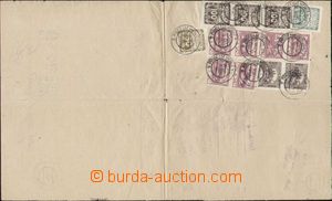 86376 - 1920 doručovka poštovních poukázek s uhrazenými poplatk
