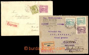86401 - 1920 2ks dopisů adresovaných do Jugoslávie, 1x firemní R