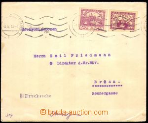 86460 - 1919 spěšný tiskopis v I.TO vyfr. zn. Hradčany 3h, Pof.2