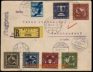 86527 - 1926 R+Let-dopis do ČSR vyfr. zn. Mi.483, 488-493, DR Wien 