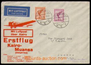 86531 - 1931 Let-dopis přepravený 1.letem na lince Kairo-Muansa (V