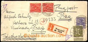 86532 - 1922 Let-dopis do Prahy, vyfr. výplatními zn. Mi.149, 178,
